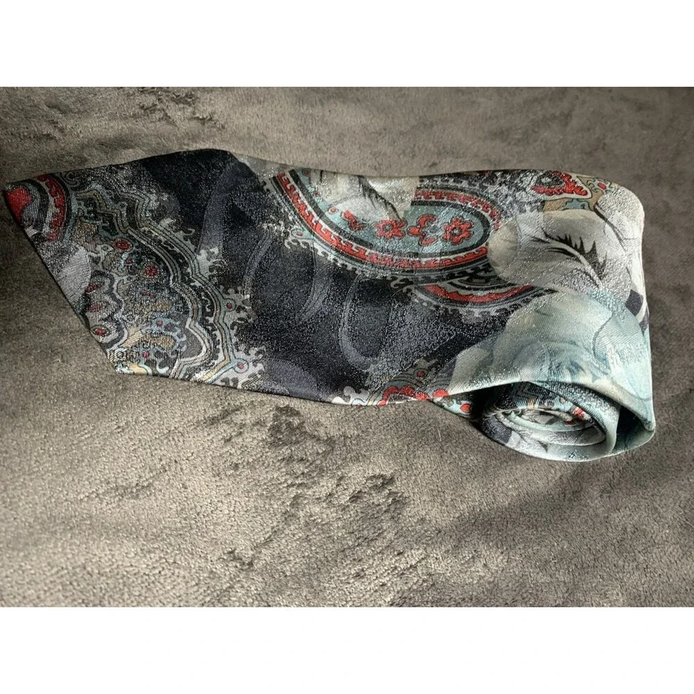 The American Edition Vintage 80s Formal Camouflage Wide  3 3/4 “Silk Tie  USA